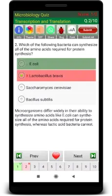 Microbiology Quiz android App screenshot 0