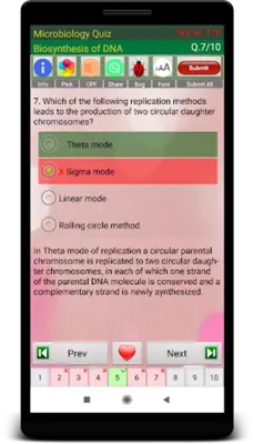 Microbiology Quiz android App screenshot 2