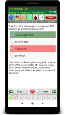 Microbiology Quiz android App screenshot 4